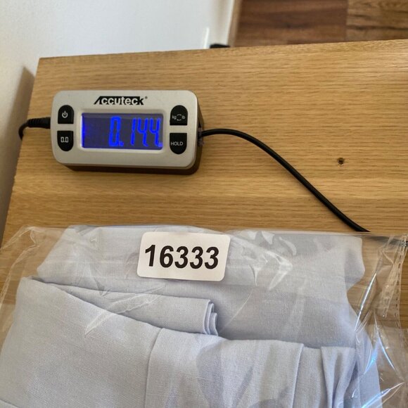 JustFab Pants Womens Small Blue Linen Blend Pleated Wide Leg Pockets Everyday - Picture 13 of 13